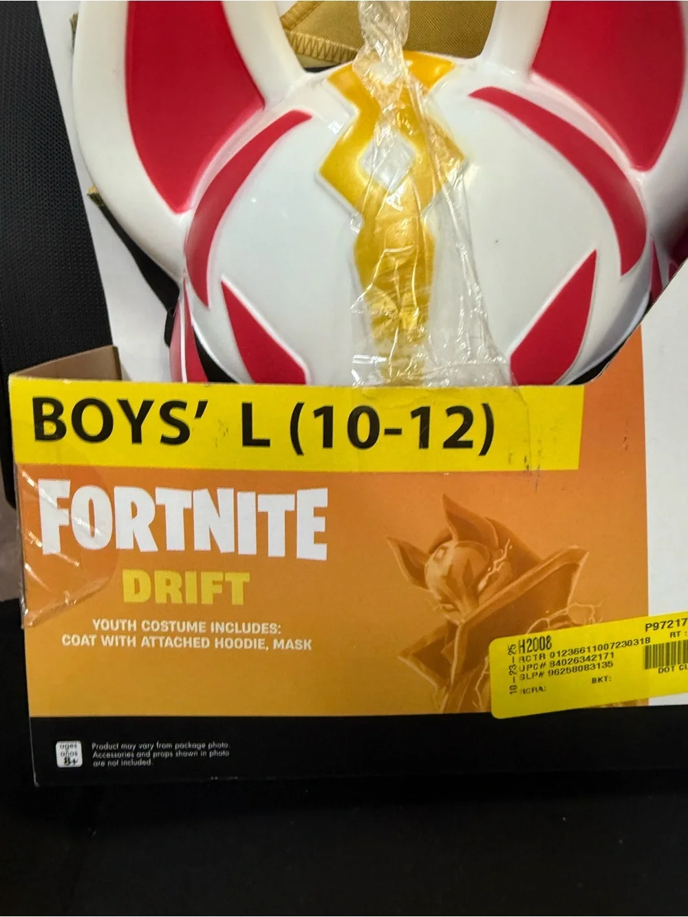 Fortnite Drift Kids Costume Mask & Hoodie - White & Pink (Boys' L 10-12)
